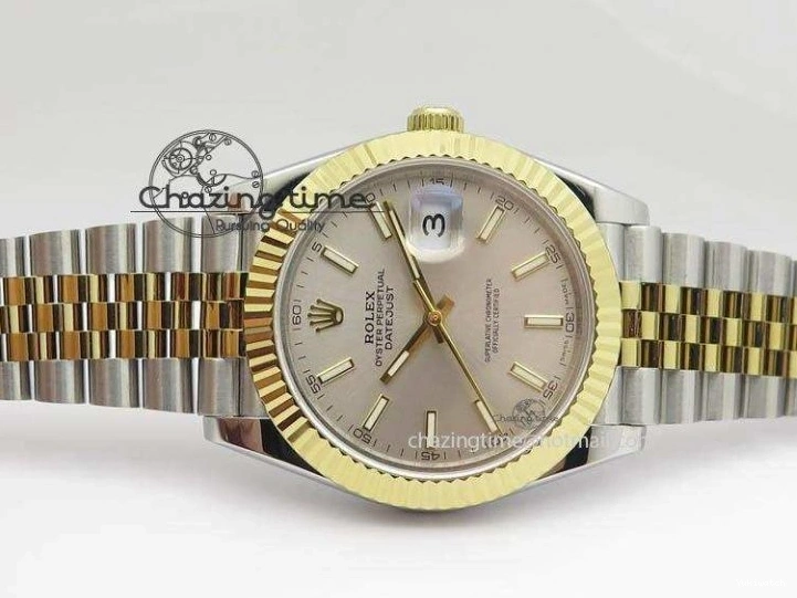 Jubilee YG Best Edition 41mm Bracelet Silver A2813 DateJust Maker BP Dial New Version II SS On 0422